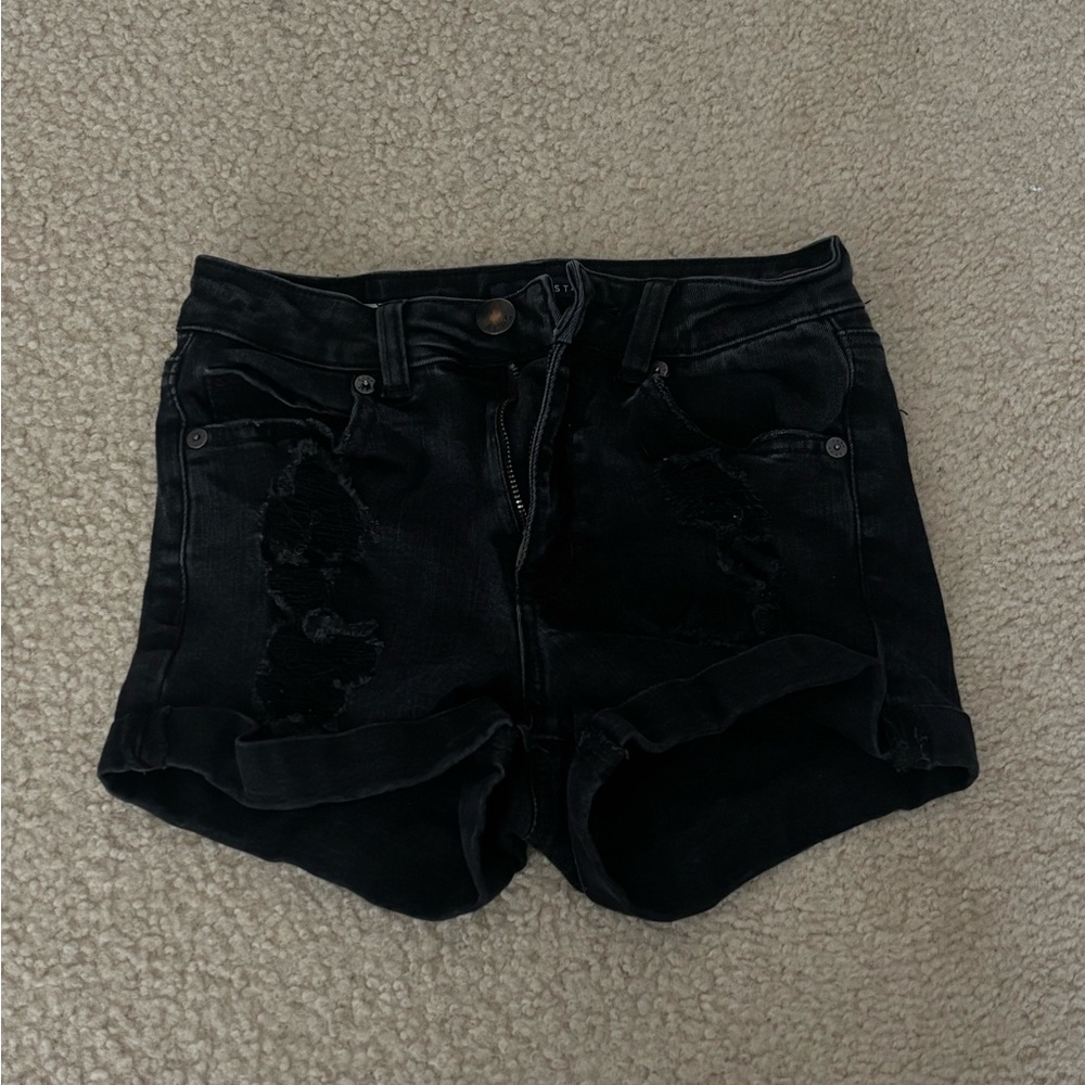 Aeropostale Black Jean Shorts